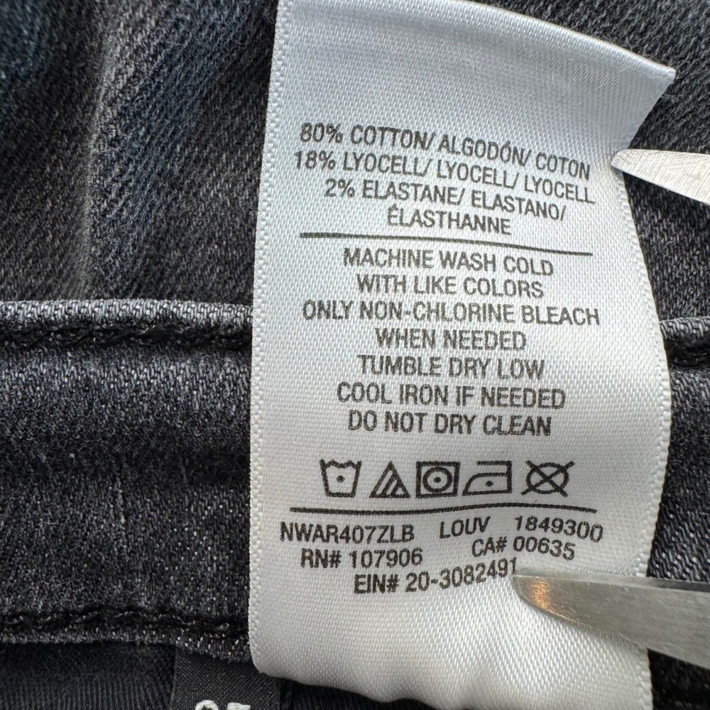 Hudson Krista Super Skinny Gray Wash Frayed Hem Jeans Size 27 #26 - Picture 8 of 10
